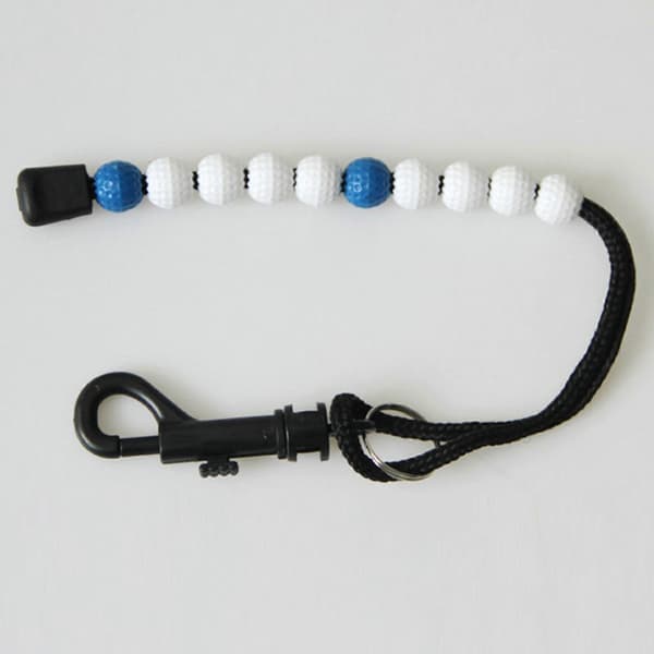 Golf slagteller golfperler golf teller score tilbehør (hvit rød) [DB] White Red