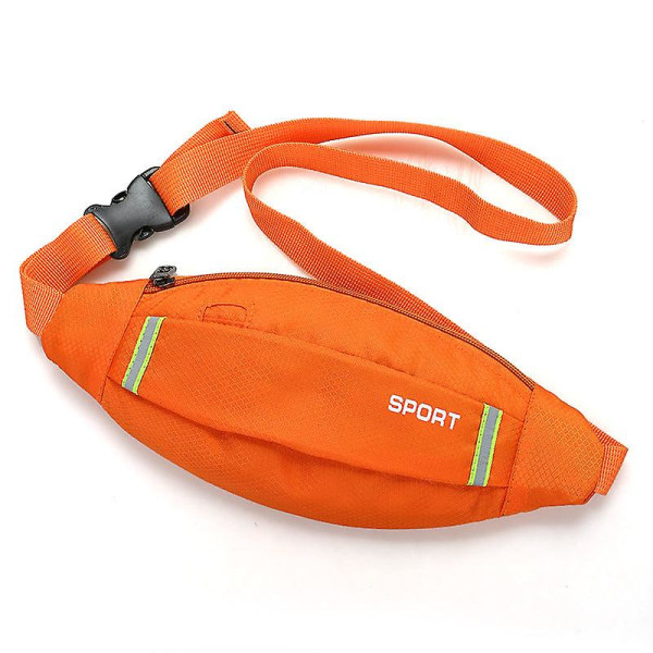 Herr dam midjeväska sport utomhus stöldskydd ficka   rese nära passande osynlig bälte  bud DB Orange 30*12*1