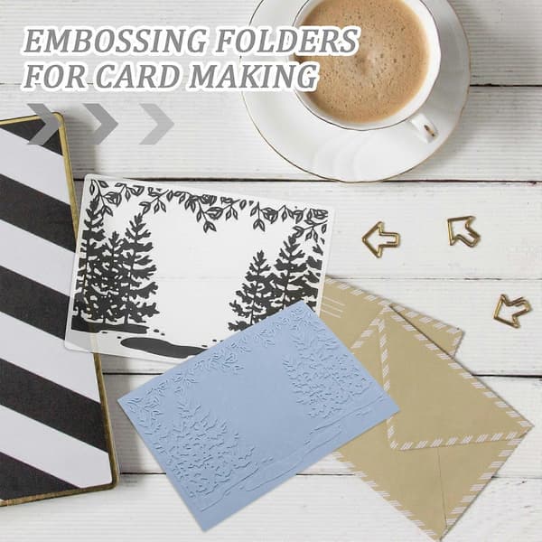 3 stk. pregemapper plastmaler for kort til scrapbooking og laging av kreative maler[DB]