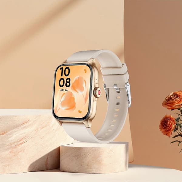 Smartwatch med pulsmåling og søvnovervågning {db} Beige