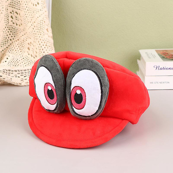 Anime-peli Mario Odyssey -pehmohattu, hauska vihreä ja punainen korkki cosplay-asuun, Halloweeniin, syntymäpäivälahjaksi db Red