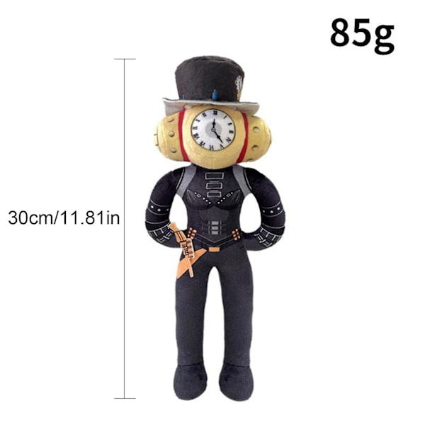 Skibidi Toalett Titan Drillman Plysch, Skibidi Toalett Titan Clockman Plysch [DB] Black