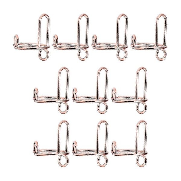 10 kpl Sormenkynsirenkaita, Halal-kynsirengassarja, Irrotettava painettaville kynsille Kynsitaidekoristelu Naisille Lahja Metallityttö Ei liimaa [DB] rose gold