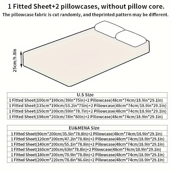 3-delt sengetøysett i ensfarget, mykt, hudvennlig og pustende materiale, for soverom, maskinvaskbart (1*laken + 2*putevar, uten kjerne) [DB] Deep Grey 150cm*200cm