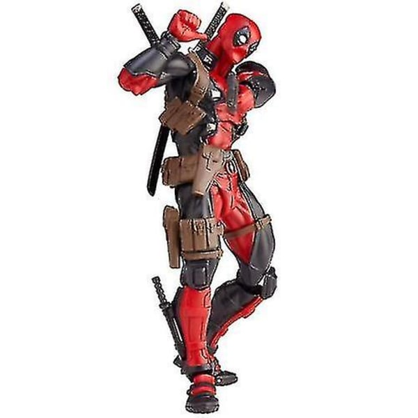 Legends X-men No.001 Deadpool Action Figure Amazing Revoltech Kaiyodo Toy Db Red
