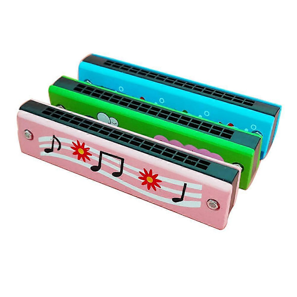 3 stk. Børnemusikalske Legetøj Kromatisk Harmonika Harmonika Instrument Tremolo Harmonika Harmonika Legetøj [DB] 13X2.2cm