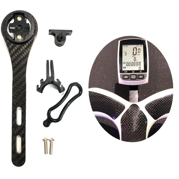 Integreret kulfiber-styrholder til cykelcomputer til Virb eller GoPro -b[DB]