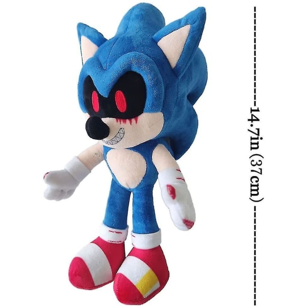 14,6 tommers Sonic Exe plysjleker, Evil Sonic utstoppede plysjgave [DB]