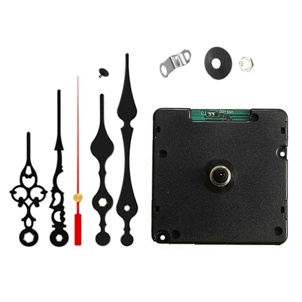 Radiostyrd Tyst DIY Klockrörelsemekanism Kit Tyskland Dcf Signal Mode Med 2 Set Visare [DB]