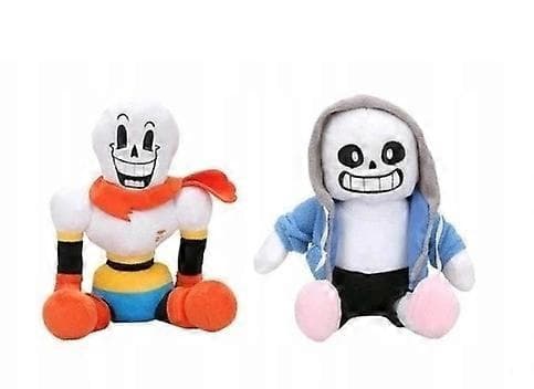 Store plyslegetøj Undertale Sans Papyrus 2 stk. - 20 cm (DB)