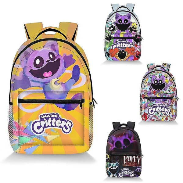 Poppy Playtime-kapittel 3 Smiling Critters Ryggsekk Student Ryggsekk {DB Product 4