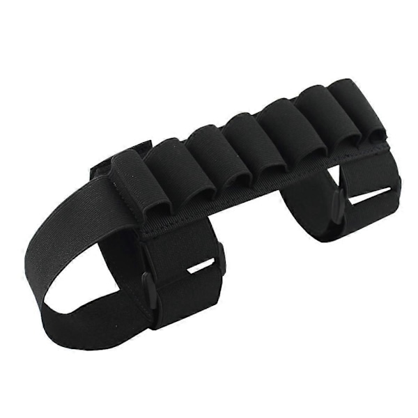 1000D Nylon 7 Runder Taktisk Shotgun Skalholder Ammunition Bælte Holder Pose Patron Til Jagt [DB] BK