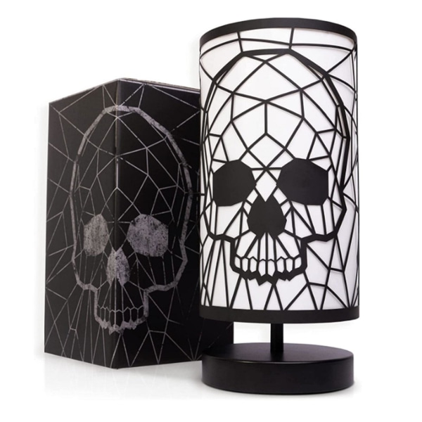 100 % ny Black Skull Lamp Gothic Lamp Skull Light [DB] Black