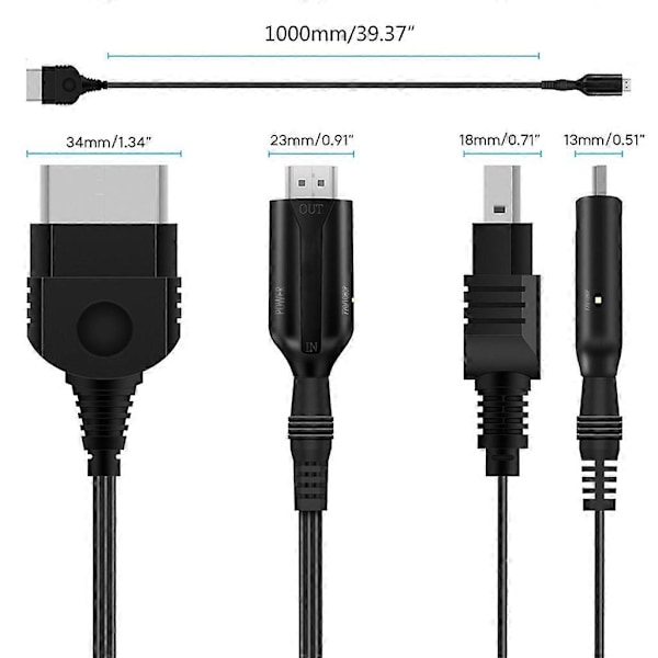 Xbox HDMI-yhteensopivaan Video Audio -muunninadapteri High Definition Link -kaapeli Db