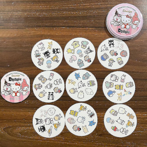 Tegneserie Spot It Matchende Kortspill Logisk Resonnering Trening Brettspill Gave Til Barne-Dagen {db} Mickey Mouse yellow