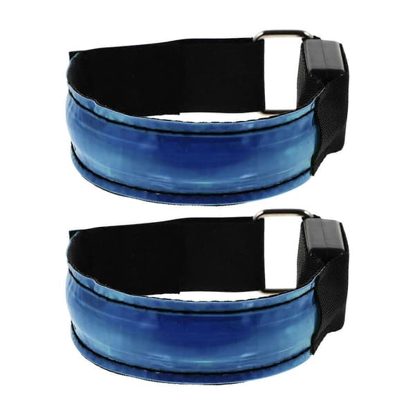 LED-ljusarmband för nattlöpning med reflekterande armbindel 2-pack [DB]