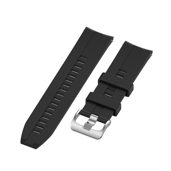 20 mm justerbar vanntett silikonarmbåndsurrem for Xiaomi-mibro Air Jikaix Black