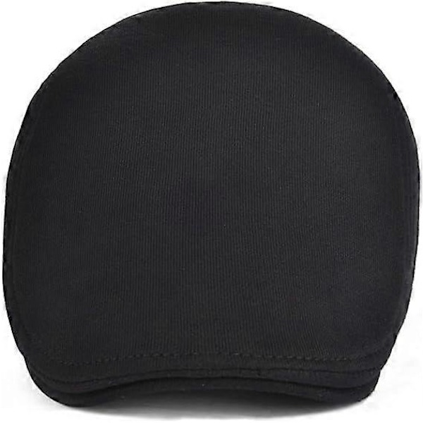 Herre Bomull Newsboy Caps Myk Passform Cabbie Hatt db
