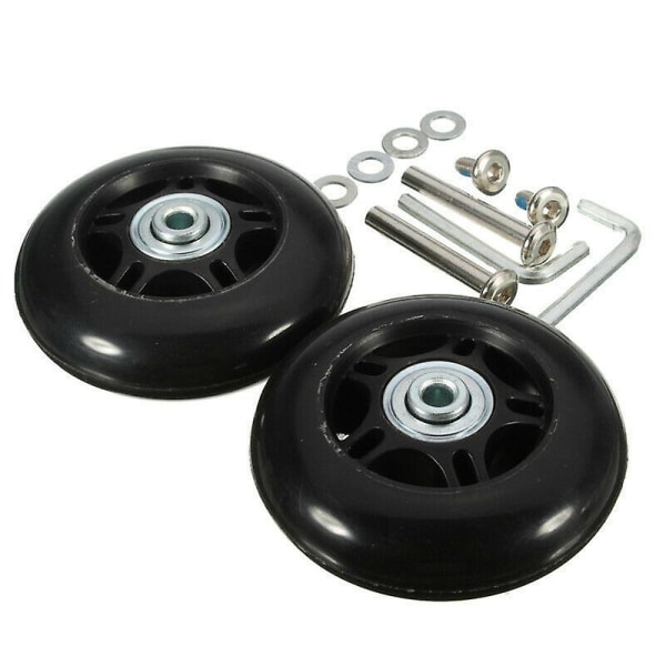 2 pakke 76 mm, rulleskøytehjul innendørs/utendørs rulleskøytehjul, rulleskøytehjul [DB]