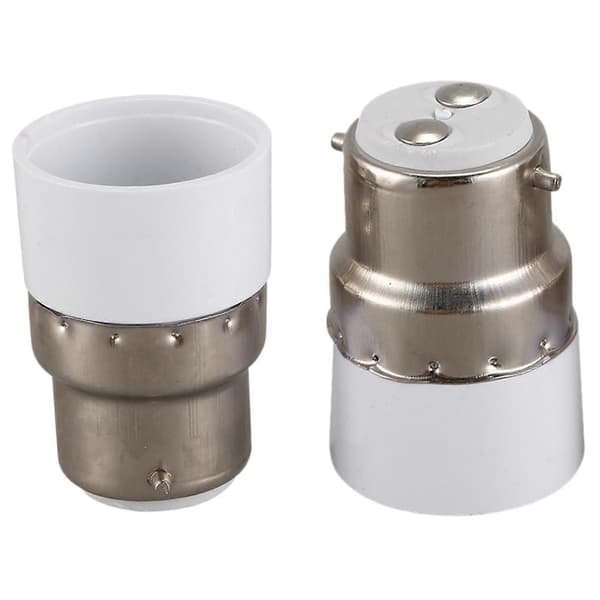 AC 220V B22 til E14 Sokkel Lyspære Adapter Holder 4stk DB White