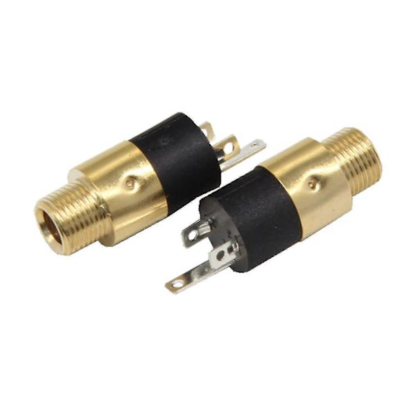 Stereo Panelmontering Kobling Hunn Jack Socket 3.5a Lodde Stereo Panelmontering Terminal Med Skrue Mutter For Datamaskin, TV, Hvitevarer 8 P db