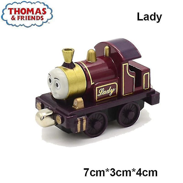 1:43 Thomas Og Vennerne Legering Magnetisk Togbane Lokomotiv Legetøj Toby Emily Petcy Duck Tog Model Børn Dreng Pædagogisk Legetøj Db lady