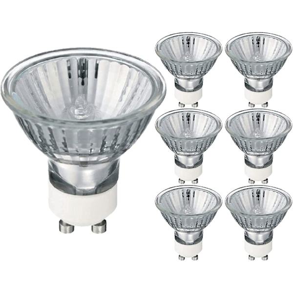 Gu10 Halogen Spotlights Lampor 35w 220-240v 2700k Varmvit Dimbar 6-pack [Energiklass G] [DB]