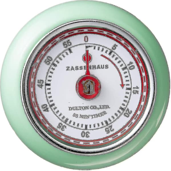 Magnetisk Retro Köktimer, Klassisk Mekanisk Kocktimer DB Mint Green