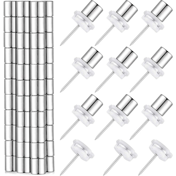 Magnetiska tryckstift Magnetacks Magnet Thumbtack Poster och fotohängare för väggar Anslagstavlor (20 st)