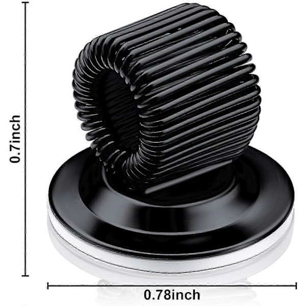 10-pack Pennhållarklämmor Stål Pennhållare Självhäftande Pennklämmor med Justerbar Fjäderögla för R [Db] black