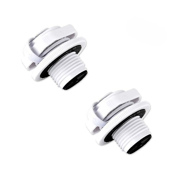 Lay-Z-Spa -kiinnitysruuviventtiili sopii Bestway Vegas [DB] 2pcs-White