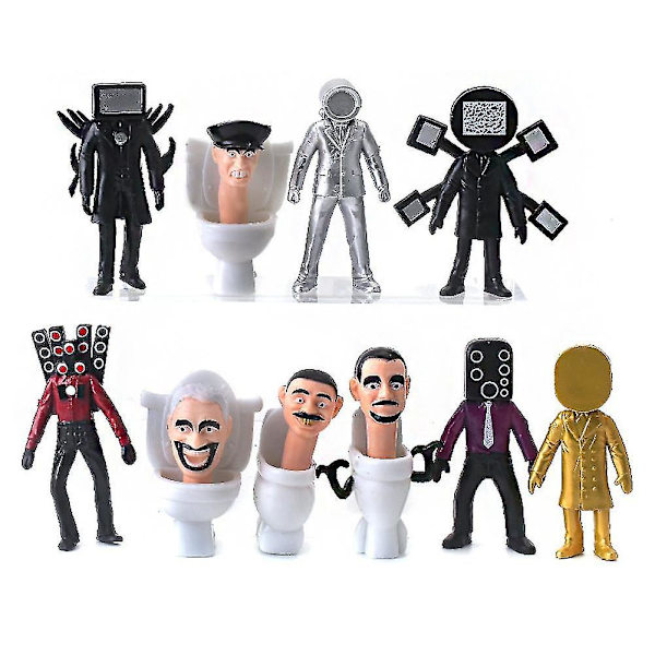 Skibidi Toalett Man Kamera Figur Tv Man Högtalare Modell Kameraman Actionfigurer Julgåva Db F