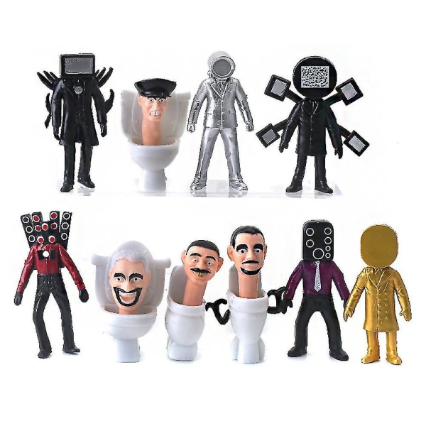 Skibidi Toilet Man Camera Figure Tv Man Speaker Model Cameraman Action Figures Joululahja Db F