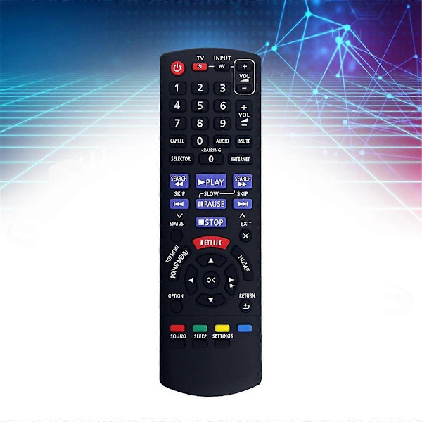 N2QAYB000968 Vaihto-ohjain Bluray-levysoittimen kotiteatterijärjestelmälle SC-BTT465 SC-BTT405 SC-BTT105 [DB] Black