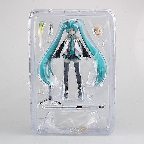 15cm Hatsune Miku Anime Figur Figma 014 Stående Stilling Manga Statue Pvc Actionfigur Samleobjekt Model Legetøj Dukke Dekoration Db with box