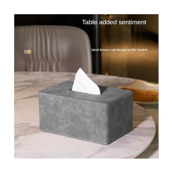 Highend Tissue Box Holder Papiræske, Ansigtsbehandling Til Hjemmebadeværelse Kommode Kontor Bilindretning