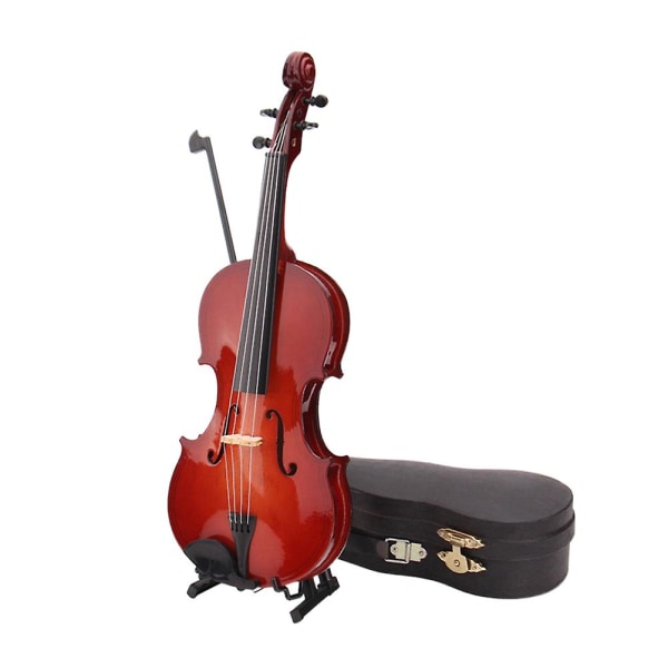 Celloinstrument Minimodell Hemprydnad Minifiolhantverk Minimusikalisk modell