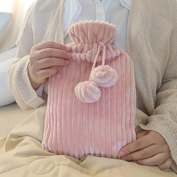 Varmeflaske, Uduftet Gjenbrukbar Varmepute, Solid Håndvarmer for Smertelindring og Komfort, 2000ml Kapasitet{db} Pink 1pc