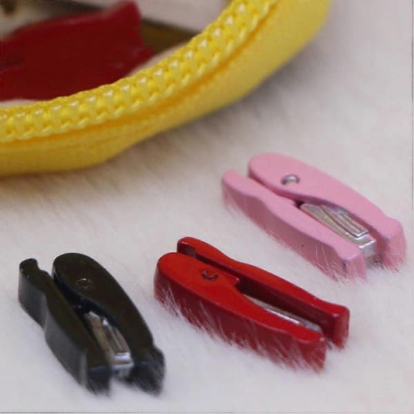 Miniature Dukkehus Tilbehør Mini Hæftemaskine Sæt til Indretning 4 Stk Metal[DB]