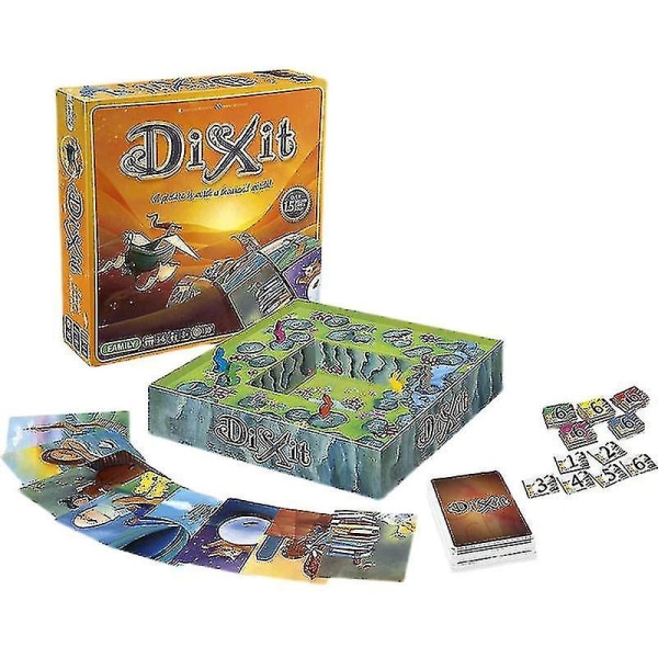 Bare ett ord Dixit Brettspill Strategikort [DB] Gold 12.3*8cm