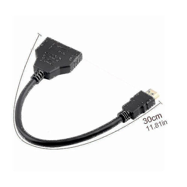 1080p HDMI Adapter HDMI Splitter Kabel 1 Han Til Dobbelt HDMI 2 Hun Y Splitter Adapter I HDMI HD db