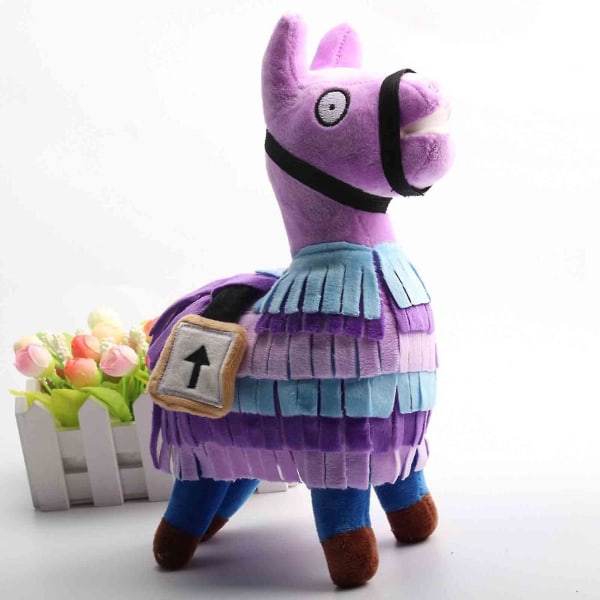 Fortnite Spil Plys Legetøj Lama Pinatas Soft Alpaca Rainbow Horse Børnefødselsdagslegetøj [DB] 7.87In