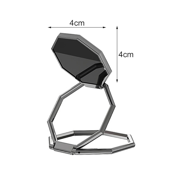 Telefonhållare Bärbar Justerbar Zink Alloy Fällbar Tablet Telefon Ring Stativ kompatibel Bilnavigering db Rose Golden