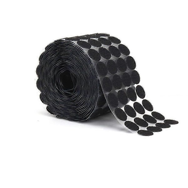 1000 Stykker 10mm Prikker Selvklebende 500 Par Selvklebende Prikker db Black