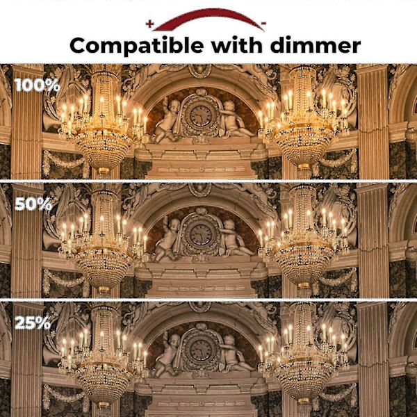 42w E14 C35 Dimbar Halogenpære AC 220-240v Varmt Hvit 2700k E14 Transparent Halogen Lyspære (10stk) db