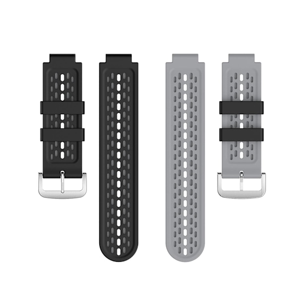 Silikon armbånd for Garmin Approach S2 / S4 [DB] Black Grey