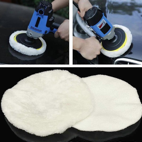 8 st 230-250 mm Poleringshuvar Buffing Pad, Bilpoleringshuvar Set db