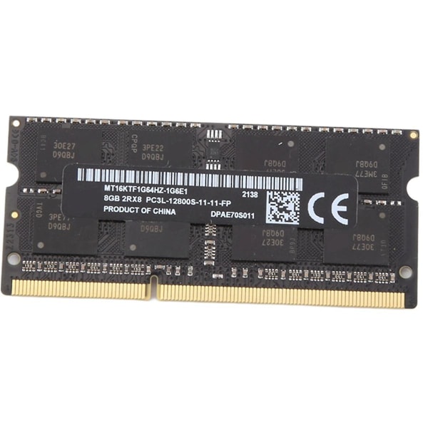 Til Mt 8gb Ddr3 Bærbar Ram-hukommelse+køle Vest 1600mhz Pc3-12800 204 Pins 1.35v Sodimm Til Bærbar M