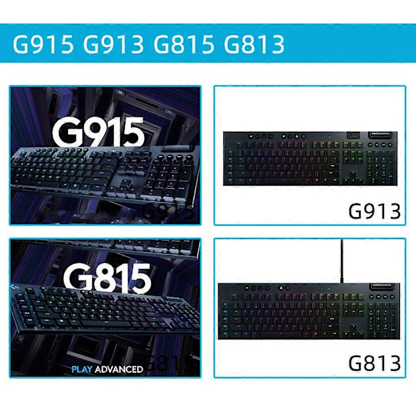 1 pari Logitech G915 G913 G813 G815 mekaanisen näppäimistön osien jalustan jalkoja [DB]