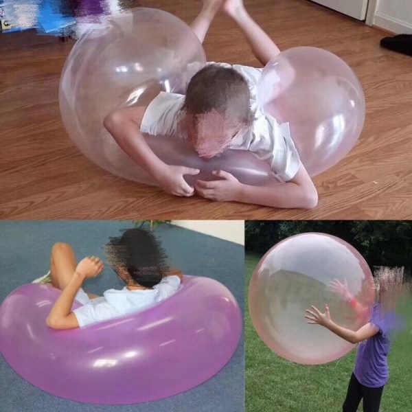 Barnebobleball leketøy Oppblåsbar vannball myk gummiball Jelly ballongballer for barn utendørs fest
